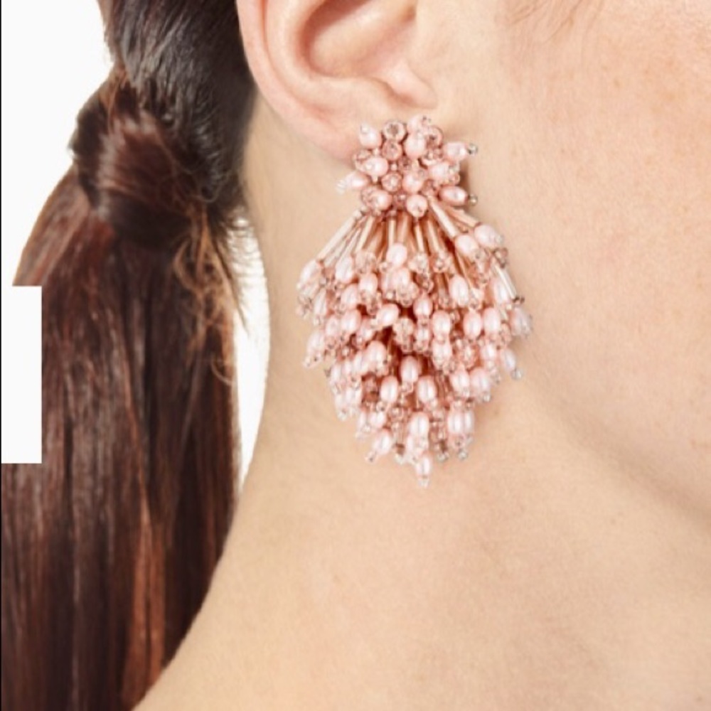 Mignonne Gavigan Pink Cluster Earrings